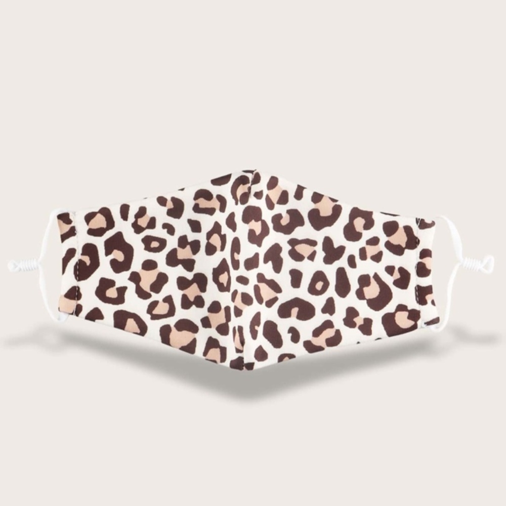 Leopard Filter Face Mask w/2 filters
